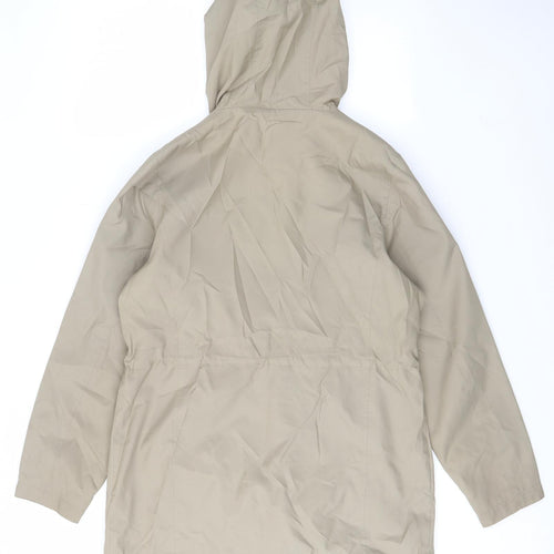 Maine Womens Green Jacket Size 12 Zip - Zip Pocket, Logo, Embroided