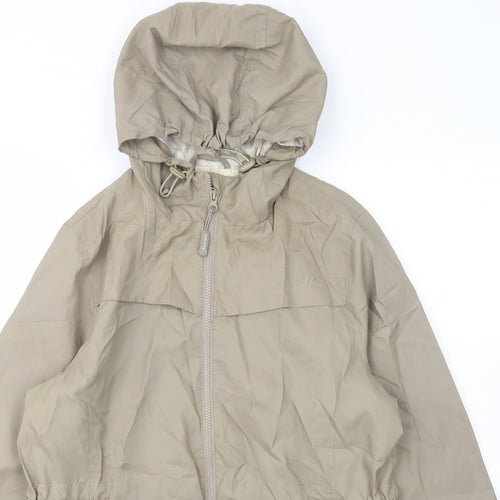 Maine Womens Green Jacket Size 12 Zip - Zip Pocket, Logo, Embroided