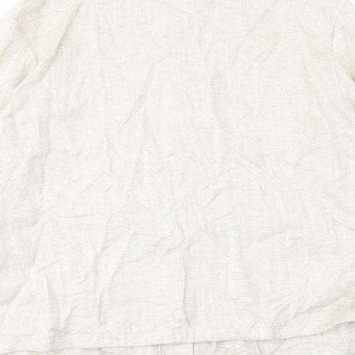Marks and Spencer Womens Beige Jacket Size 14 Zip - Pockets