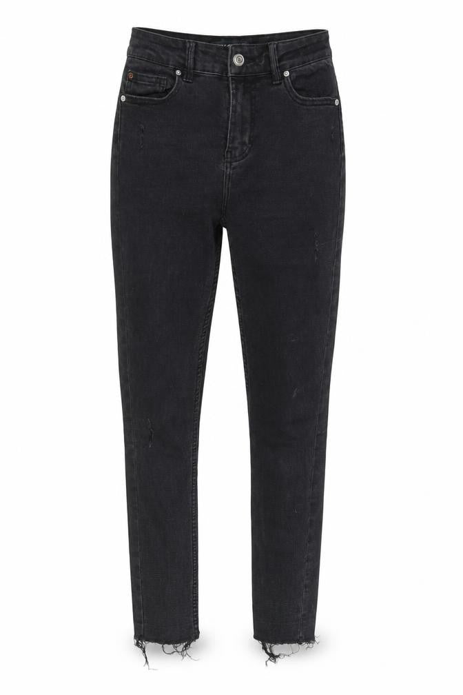Denim & Co. Womens Black Cotton Skinny Jeans Size 8 L27 in Regular Zip - Pockets, Belt Loops