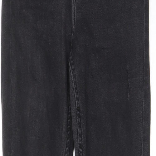 Denim & Co. Womens Black Cotton Skinny Jeans Size 8 L27 in Regular Zip - Pockets, Belt Loops