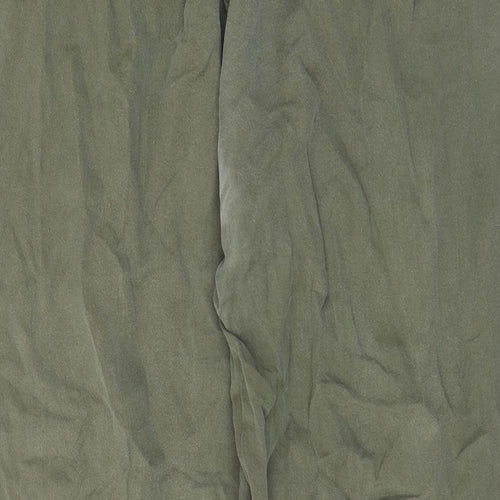 Long Tall Sally Womens Green Lyocell Trousers Size 22 L32 in Regular Tie - Pockets, Elastic waist