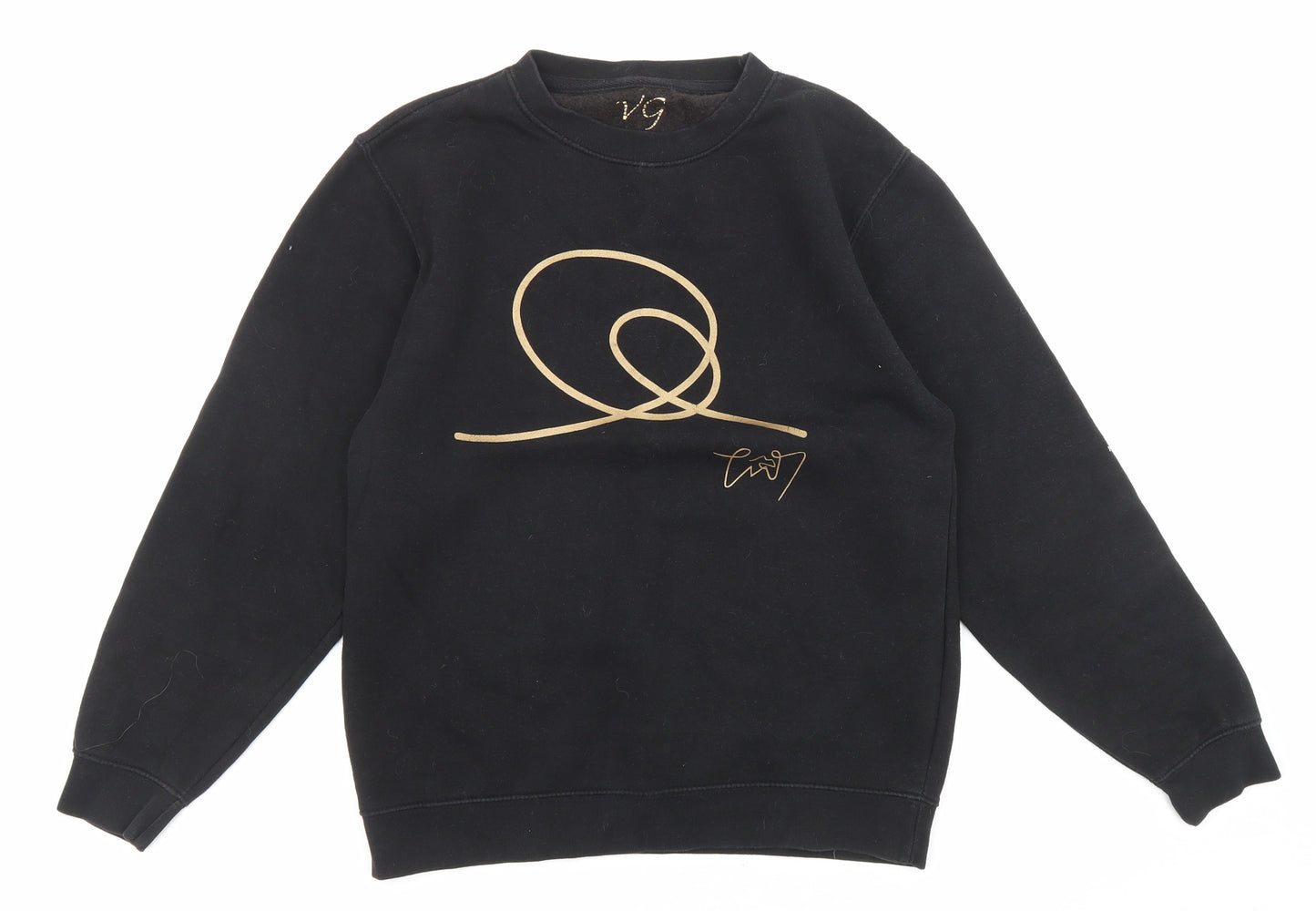 TW Seven Womens Black Cotton Pullover Sweatshirt Size XS Pullover
