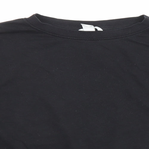 H&M Womens Black Cotton Pullover Sweatshirt Size M Pullover