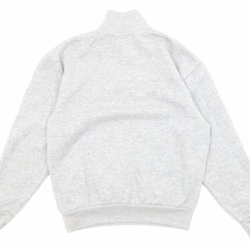Slazenger Womens Grey Polyester Pullover Sweatshirt Size S Zip