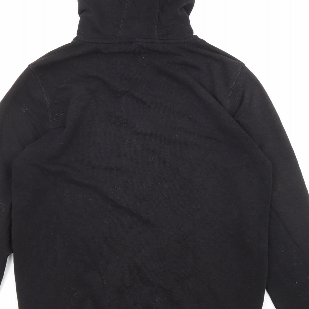 Crivit# Mens Black Cotton Full Zip Hoodie Size L - Pockets