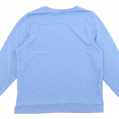 Marks and Spencer Womens Blue Cotton Pullover Sweatshirt Size 16 Pullover