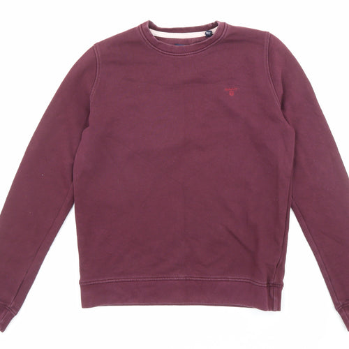 GANT Womens Purple Cotton Pullover Sweatshirt Size S Pullover