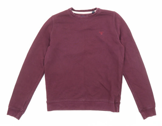 GANT Womens Purple Cotton Pullover Sweatshirt Size S Pullover