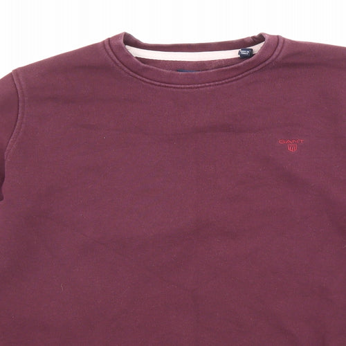 GANT Womens Purple Cotton Pullover Sweatshirt Size S Pullover