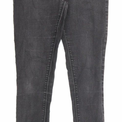Denim & Co. Womens Black Cotton Skinny Jeans Size 12 L27 in Regular Zip - Pockets
