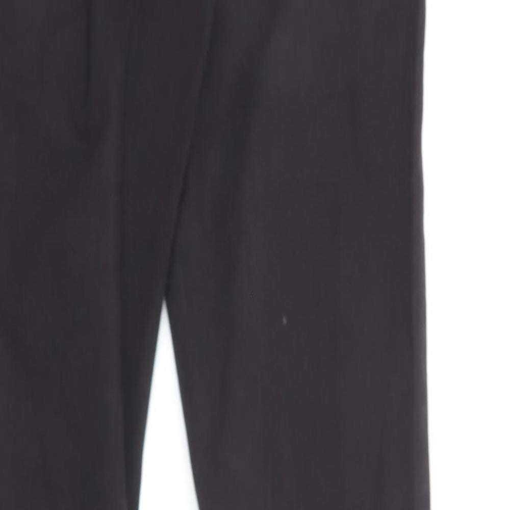 Missguided Womens Black Cotton Flared Jeans Size 6 L29 in Regular Zip - Pockets