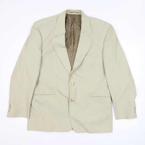 Principles Mens Beige Cotton Jacket Suit Jacket Size 40 Regular