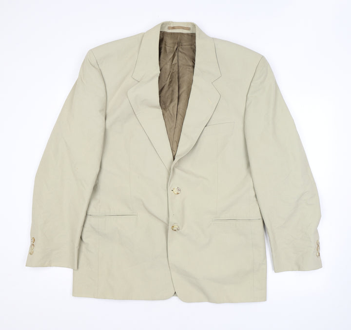 Principles Mens Beige Cotton Jacket Suit Jacket Size 40 Regular