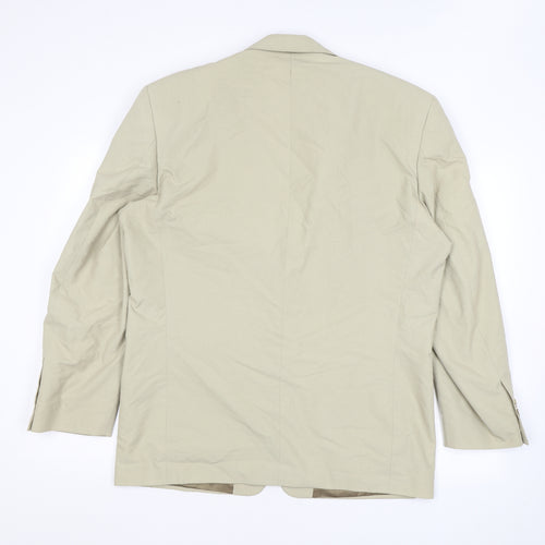 Principles Mens Beige Cotton Jacket Suit Jacket Size 40 Regular