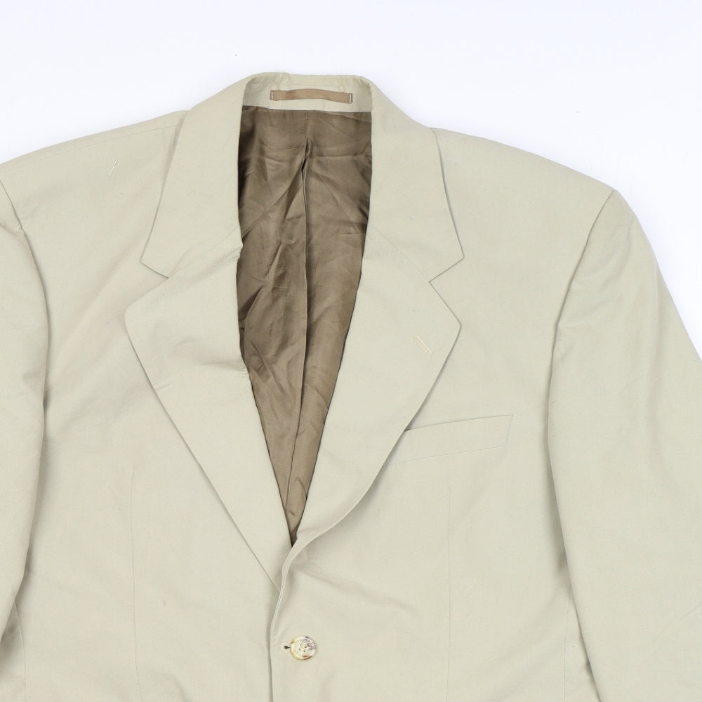 Principles Mens Beige Cotton Jacket Suit Jacket Size 40 Regular