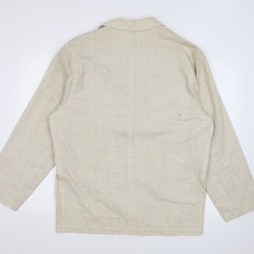 Best-Way Womens Beige Polyester Jacket Suit Jacket Size 12