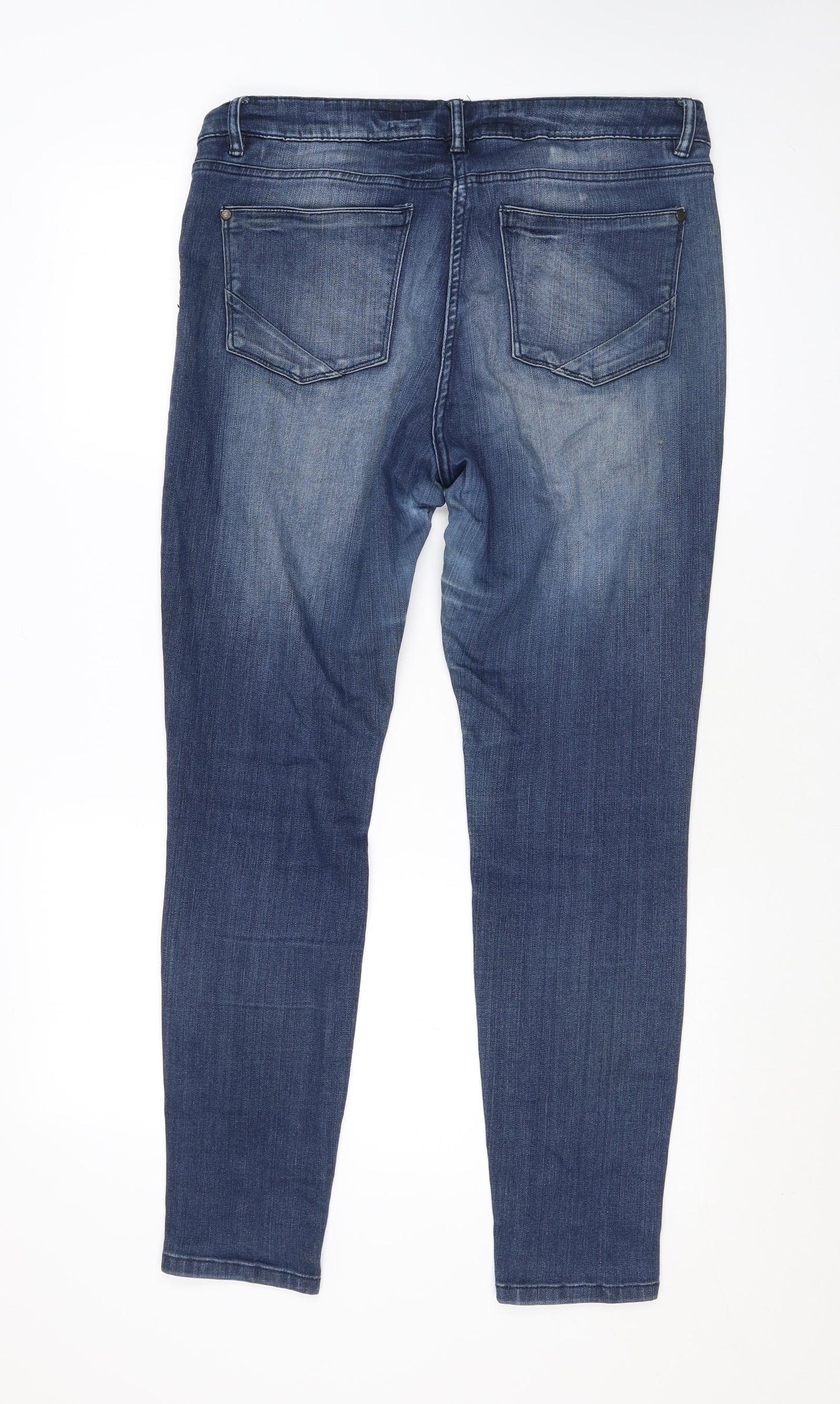 Heritage Womens Blue Cotton Jegging Jeans Size 16 L26 in Regular Zip