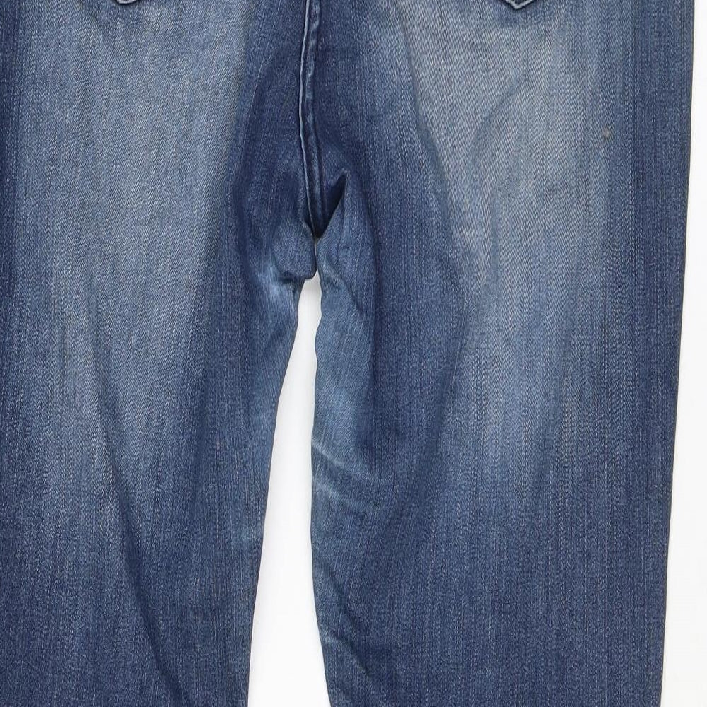 Heritage Womens Blue Cotton Jegging Jeans Size 16 L26 in Regular Zip