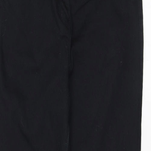 Papaya Womens Black Cotton Skinny Jeans Size 12 L26.5 in Regular Zip