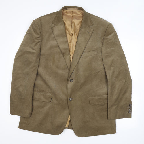 Marks and Spencer Mens Brown Polyester Jacket Suit Jacket Size 42 Regular