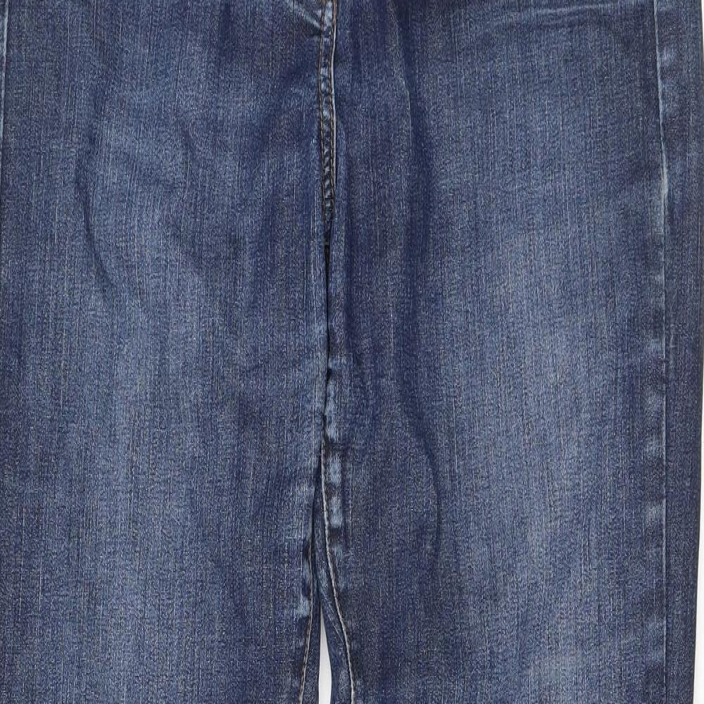 Itsdenim Womens Blue Cotton Bootcut Jeans Size 8 L35 in Regular Zip