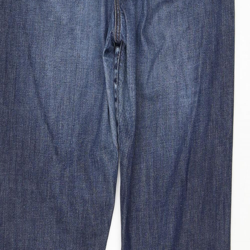 Itsdenim Womens Blue Cotton Bootcut Jeans Size 8 L35 in Regular Zip
