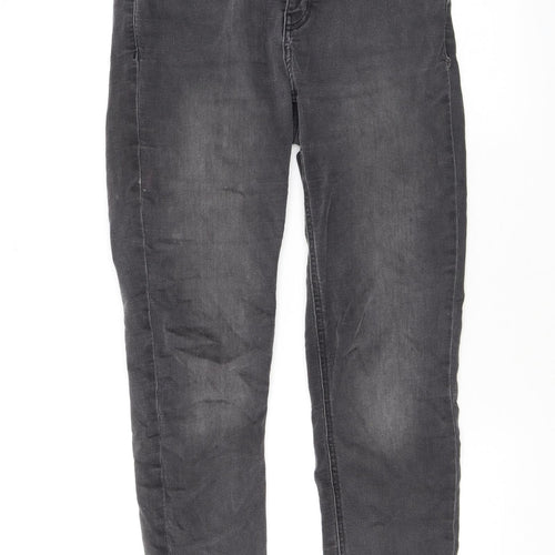 Jack Wills Womens Grey Cotton Skinny Jeans Size 29 in L25 in Regular Zip