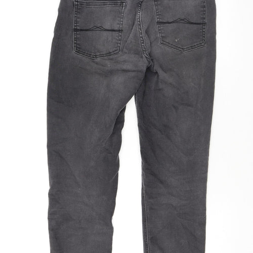 Jack Wills Womens Grey Cotton Skinny Jeans Size 29 in L25 in Regular Zip