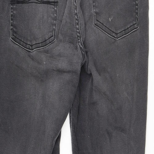 Jack Wills Womens Grey Cotton Skinny Jeans Size 29 in L25 in Regular Zip