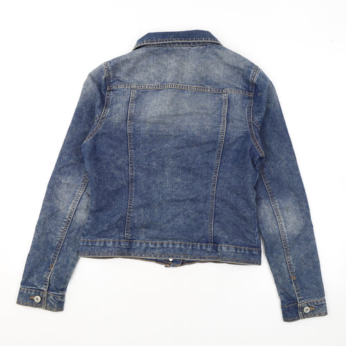 F&F Womens Blue Jacket Size 8 Button