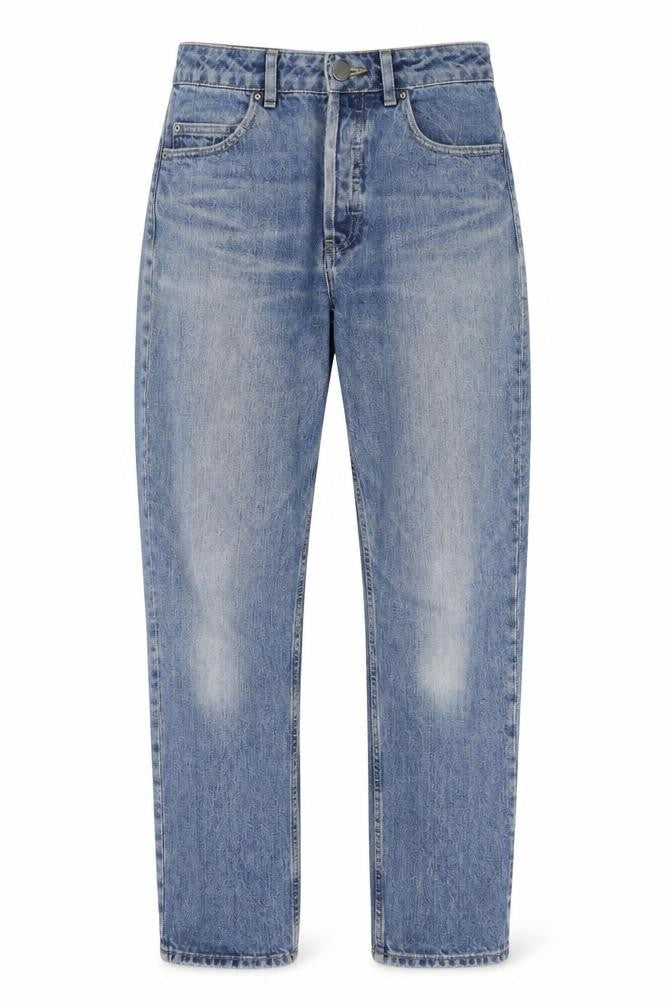ASOS Womens Blue Cotton Boyfriend Jeans Size 28 L32 in Regular Button