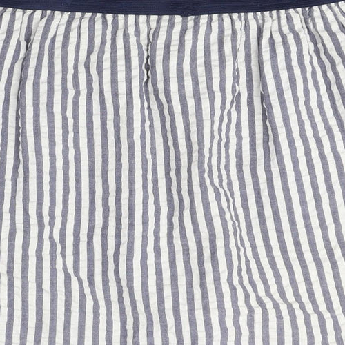 BDG Womens Blue Striped Polyester A-Line Skirt Size S - Pockets
