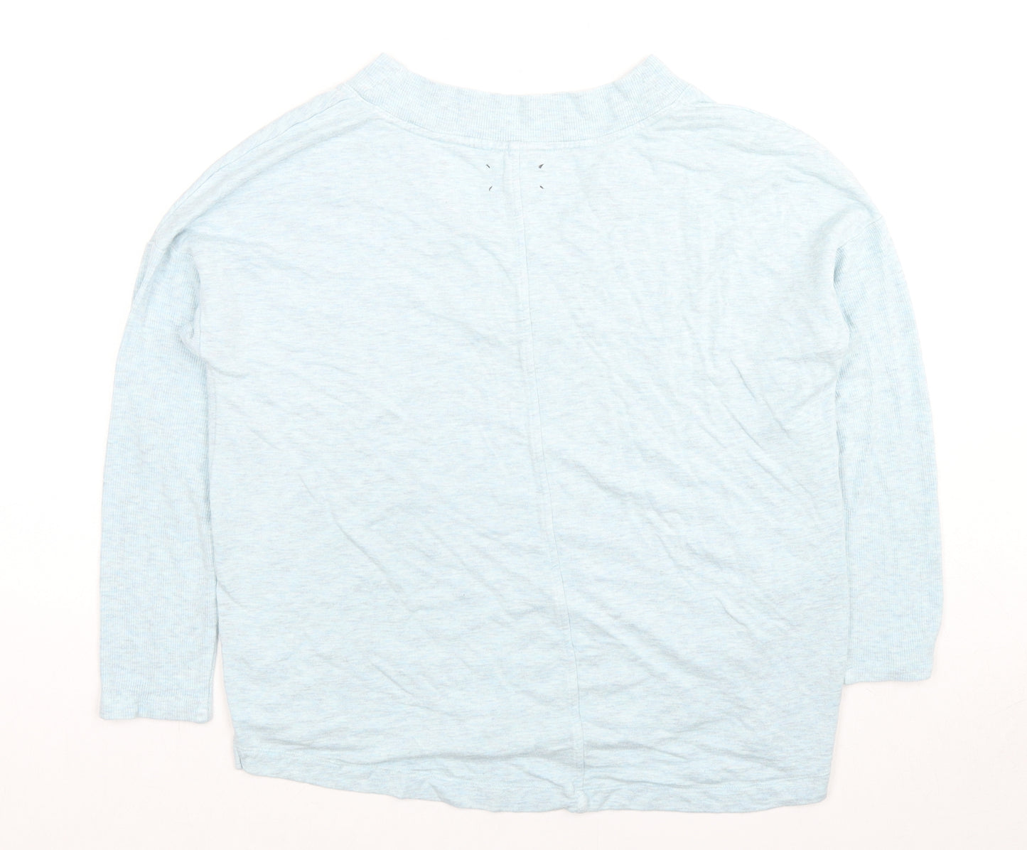 Lou & Grey Womens Blue V-Neck Viscose Pullover Jumper Size M