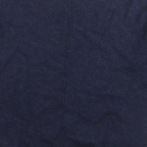 Jigsaw Womens Blue Round Neck Wool Pullover Jumper Size M