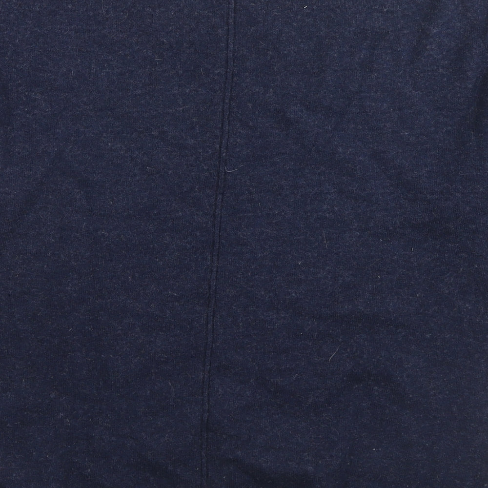 Jigsaw Womens Blue Round Neck Wool Pullover Jumper Size M