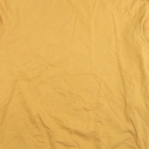 J.CREW Mens Yellow Cotton Pullover Sweatshirt Size XL