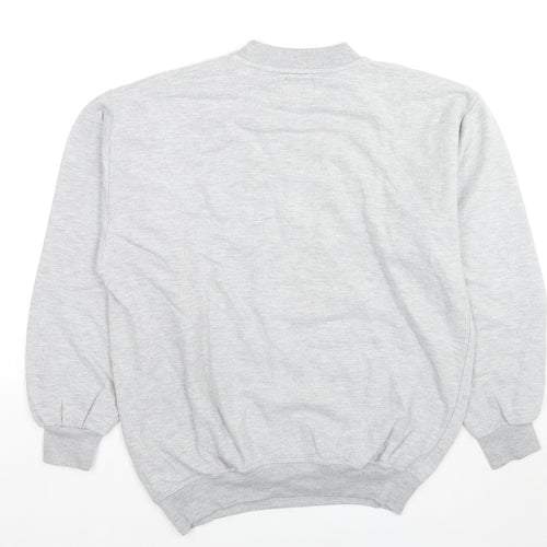 Squash Mens Grey Cotton Pullover Sweatshirt Size XL - Logo