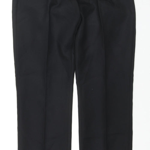 Trutex Womens Black Polyester Trousers Size 28 in L28 in Regular Zip