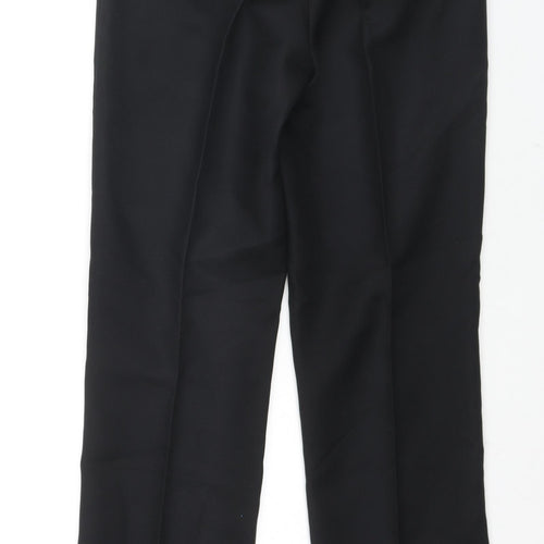 Trutex Womens Black Polyester Trousers Size 28 in L28 in Regular Zip