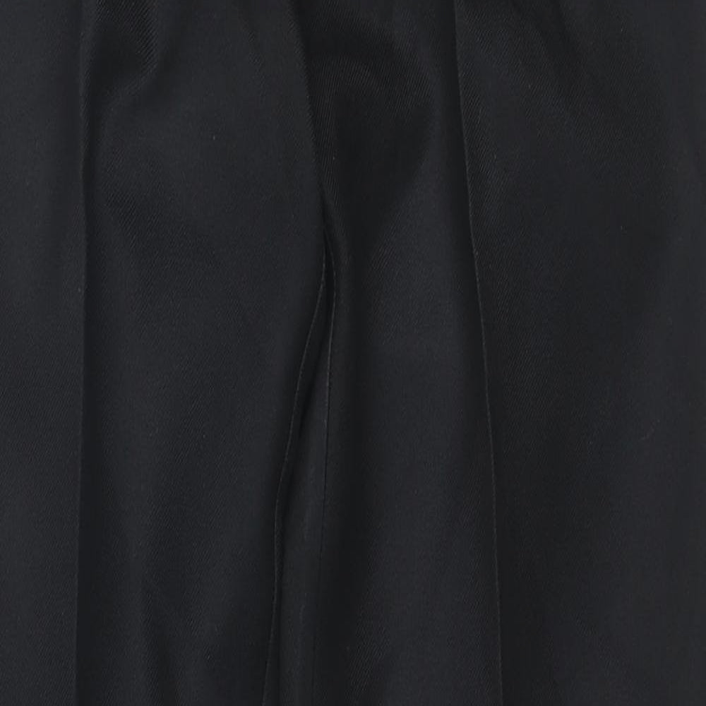 Trutex Womens Black Polyester Trousers Size 28 in L28 in Regular Zip