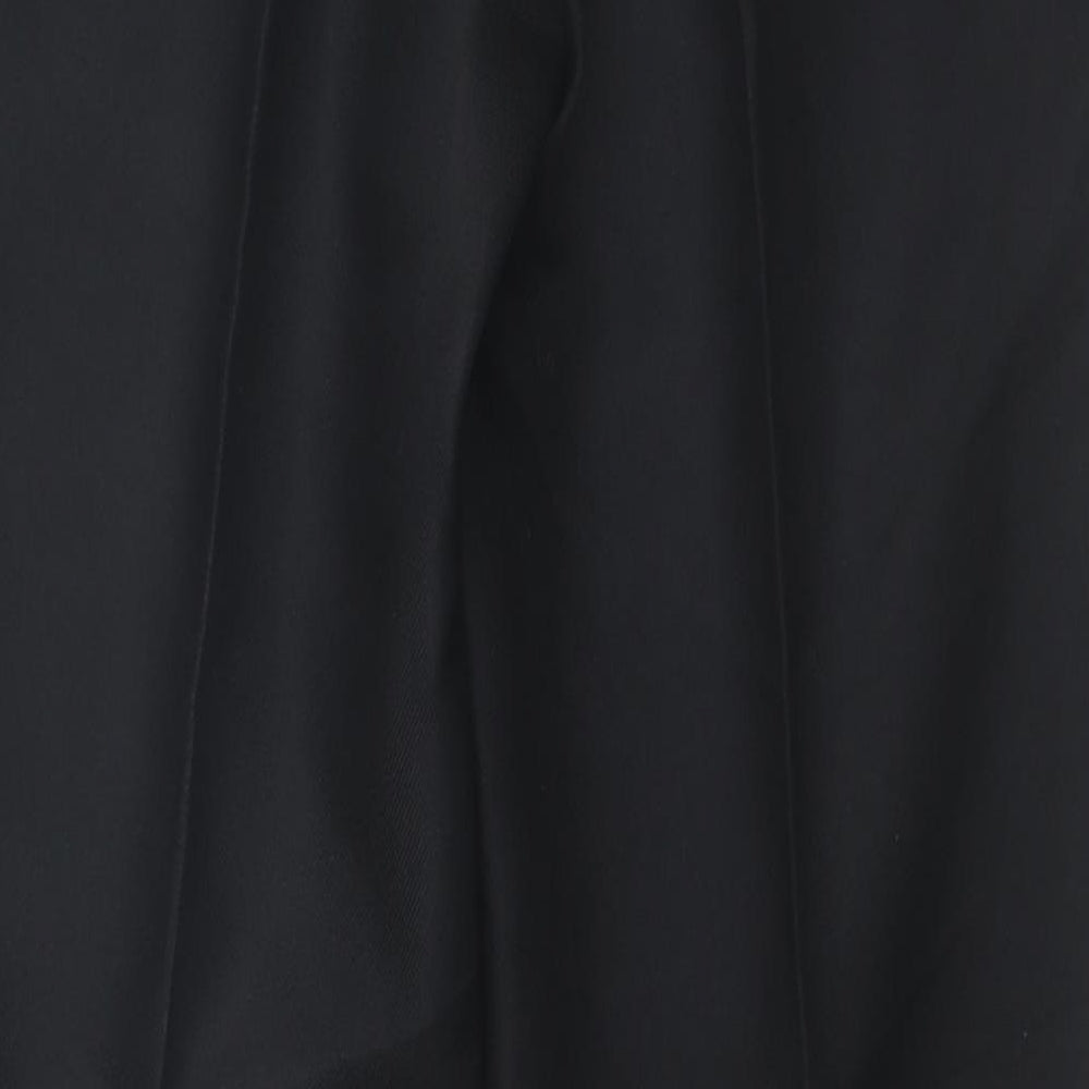 Trutex Womens Black Polyester Trousers Size 28 in L28 in Regular Zip