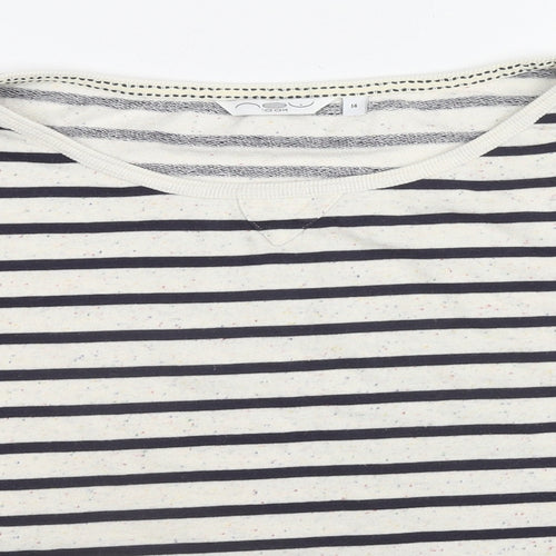 New Look Womens Multicoloured Striped Cotton Pullover Sweatshirt Size 14 Pullover