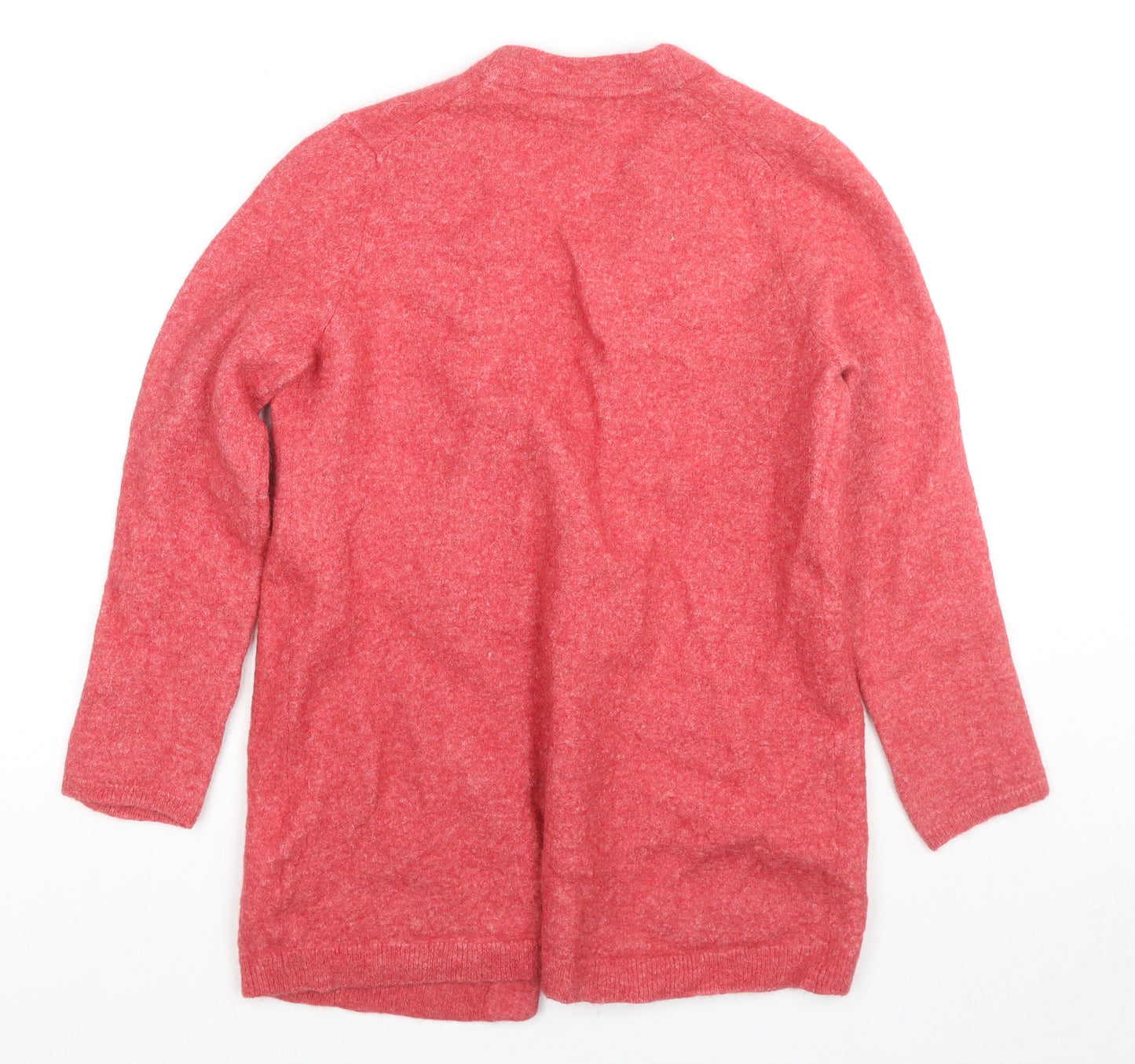 Seasalt Womens Red V-Neck Nylon Cardigan Jumper Size 12