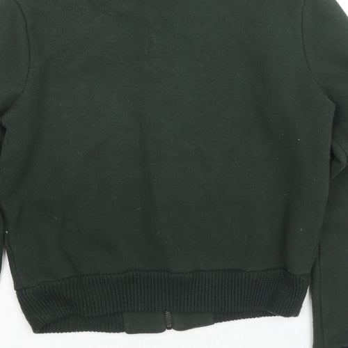 Marks and Spencer Womens Green Polyester Full Zip Hoodie Size S Pullover