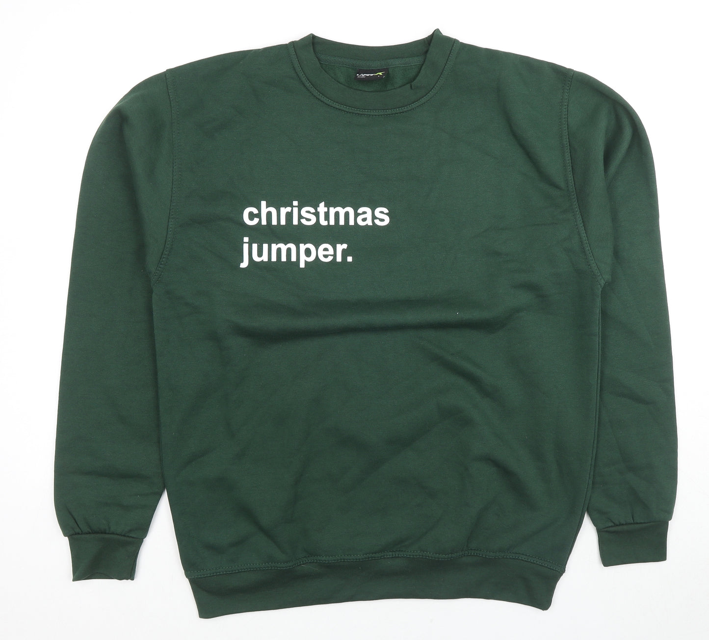 Pro Rtx Mens Green Polyester Pullover Sweatshirt Size L - Christmas Jumper