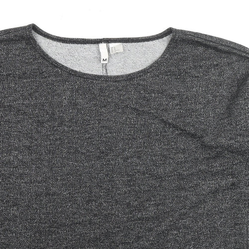 H&M Womens Grey Scoop Neck Polyester Pullover Jumper Size M