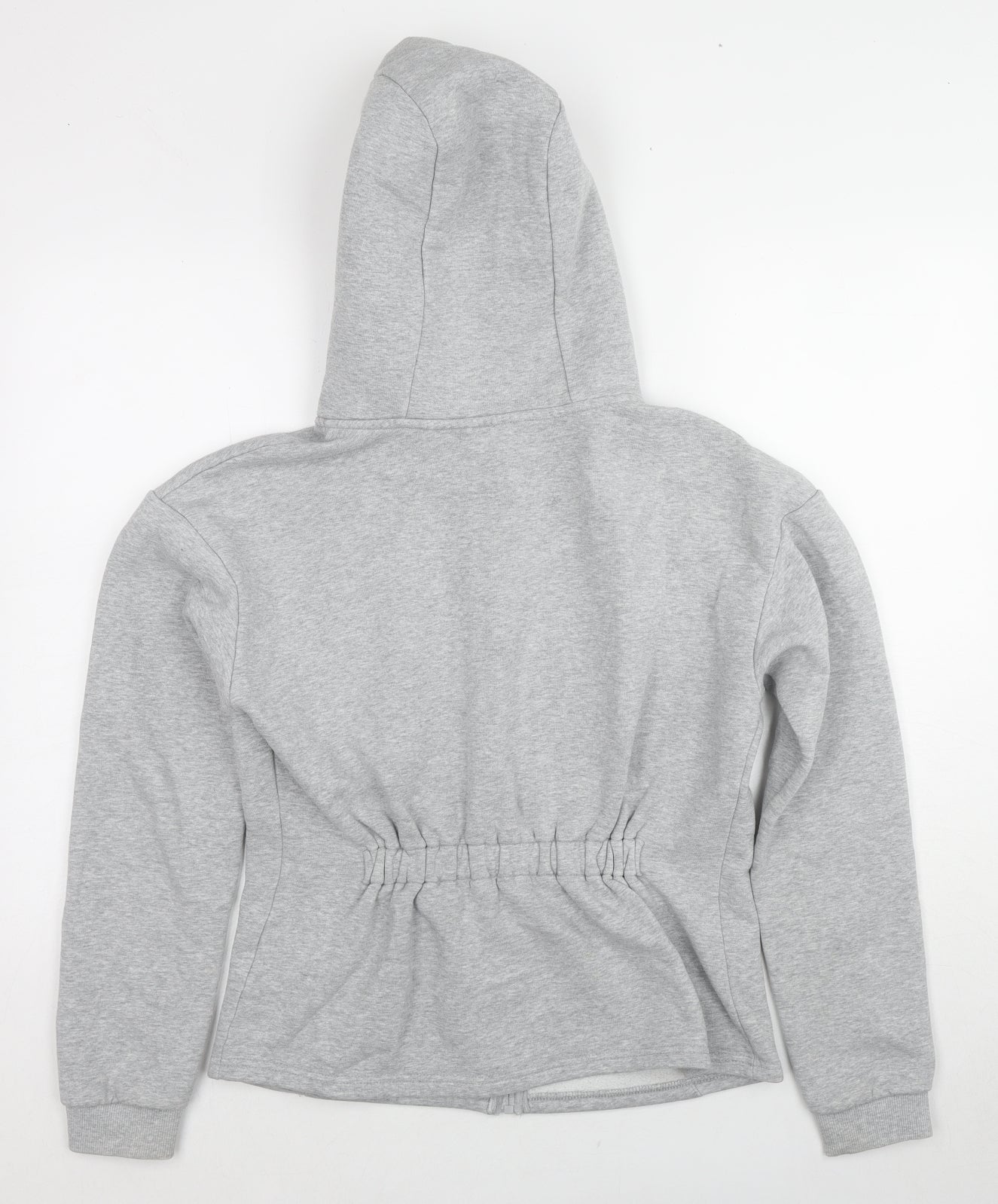 USA Pro Womens Grey Cotton Full Zip Hoodie Size 14 Zip