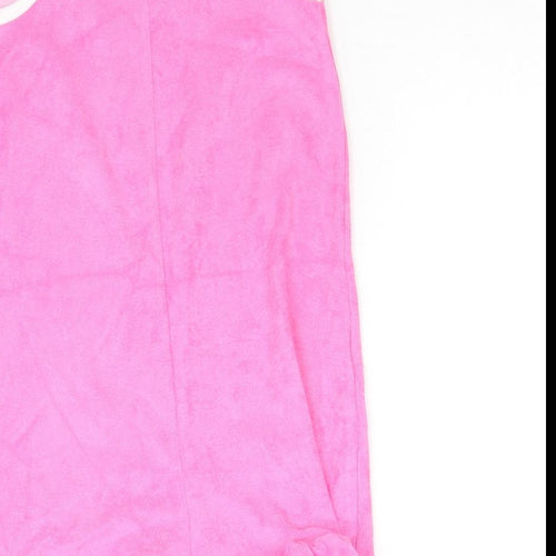 Marks and Spencer Girls Pink Cotton Playsuit One-Piece Size 4-5 Years Pullover - Fruit Wedge