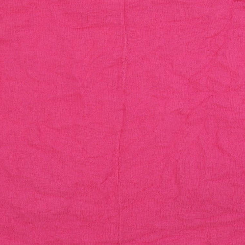 Made in Italy Womens Pink Linen Basic Blouse Size XL Boat Neck - Pockets